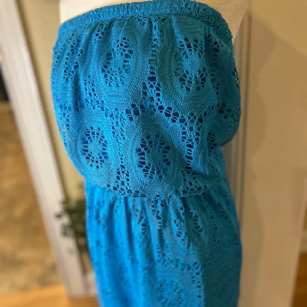 Lilly Pulitzer Emmett Women’s Strapless Dress in Blue - Picture 5 of 14
